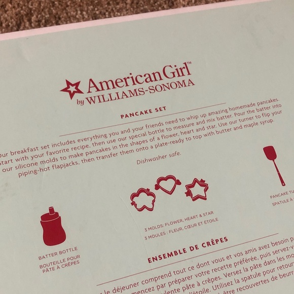 American Girl by Williams-Sonoma Pancake Set New in Box - Picture 6 of 6